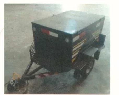 Carretinha baú para moto